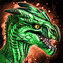 Mini-petit raptor vert