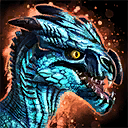 Mini-petit raptor bleu