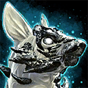 Mini-petit chacal blanc