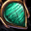 Bijou orné de malachite