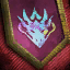 Insigne en tulle entrelacé draconique